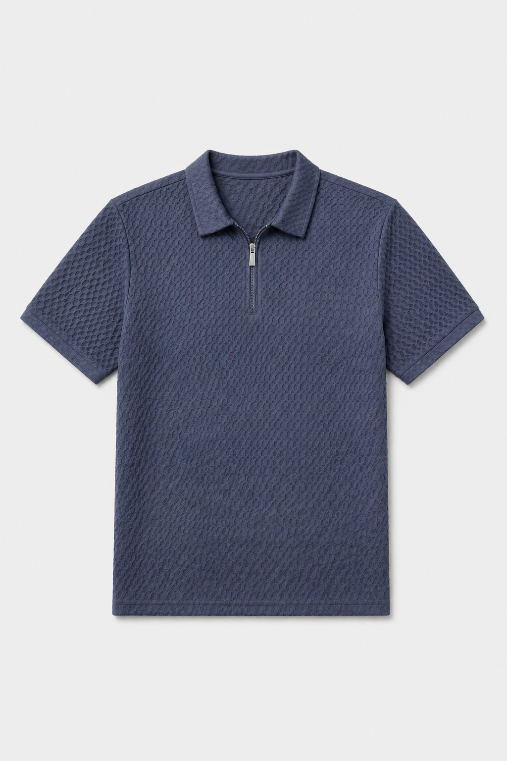 Nylon Stretch Jacquard Golf Polo Shirt