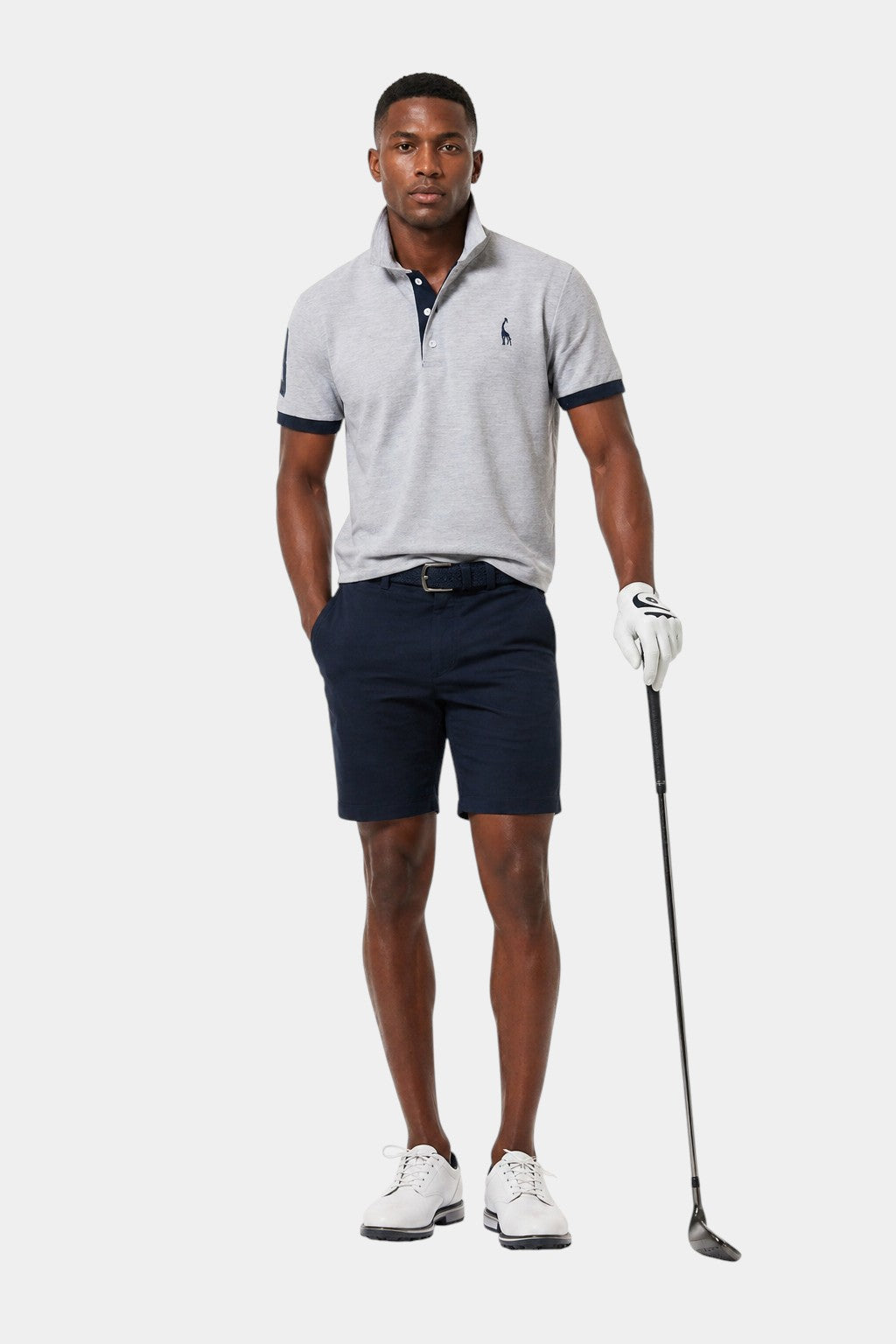 Cotton Blend Embroidered Polo Shirt