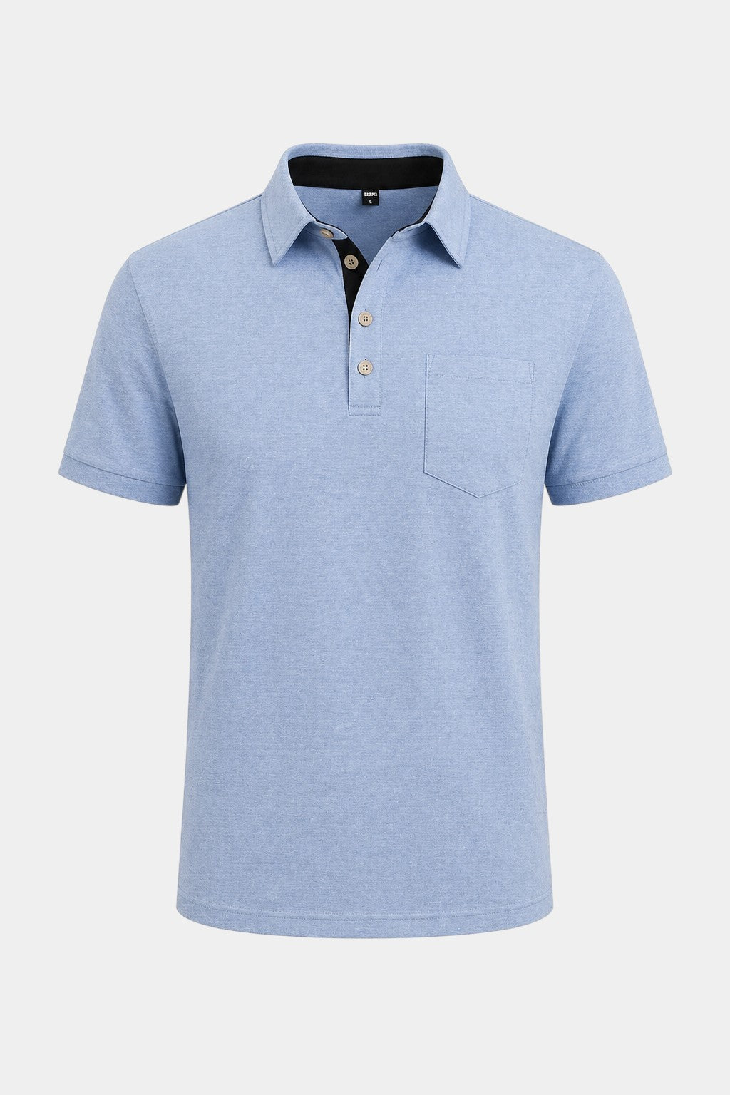 Stretch Cotton-Blend Pocket Short Sleeve Shirt