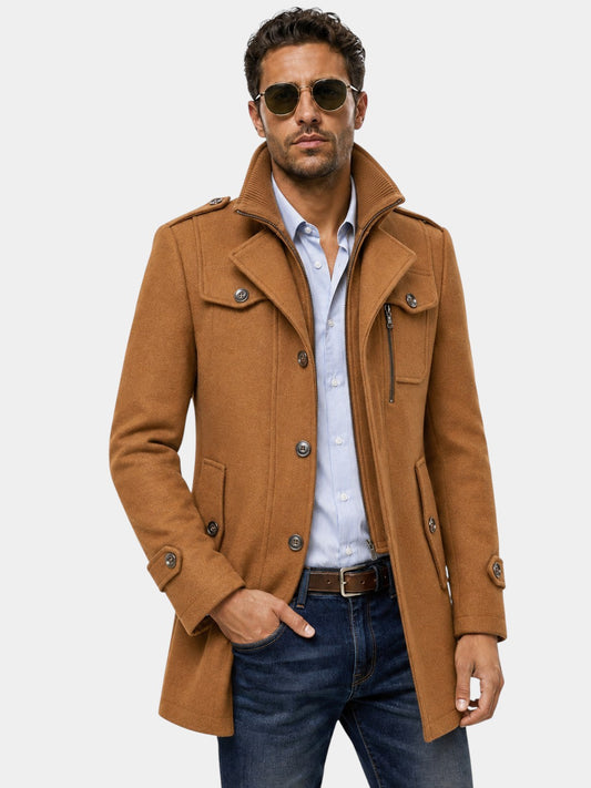 Ckesemen Double Layer Wool Coat