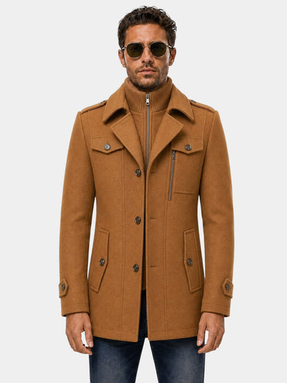 Ckesemen Double Layer Wool Coat
