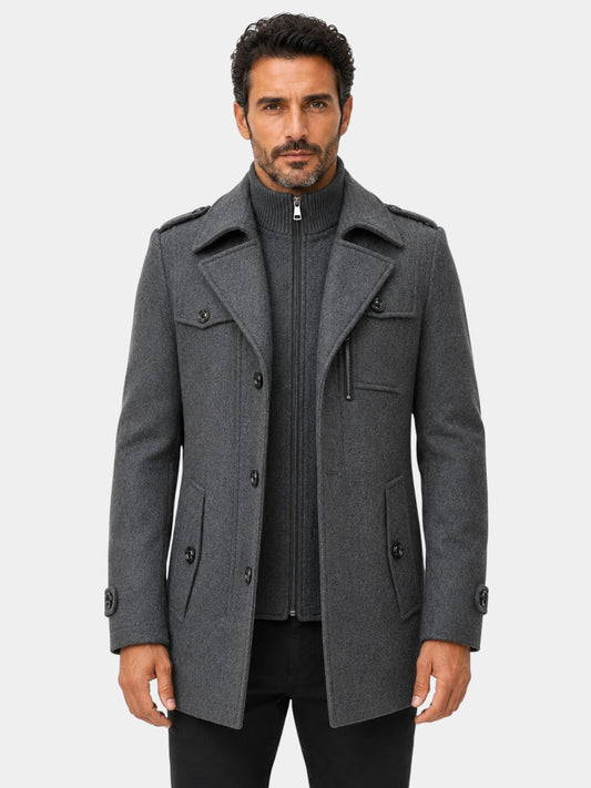 Ckesemen Double Layer Wool Coat