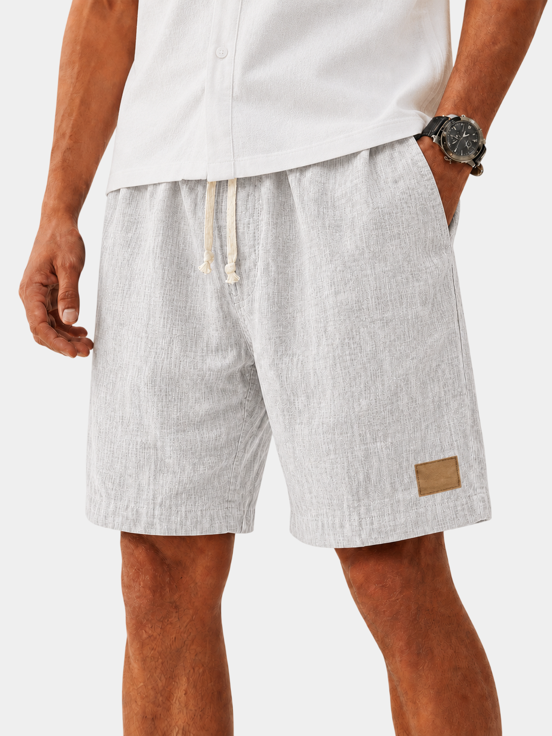 Lightweight Breathable Cotton Linen Shorts