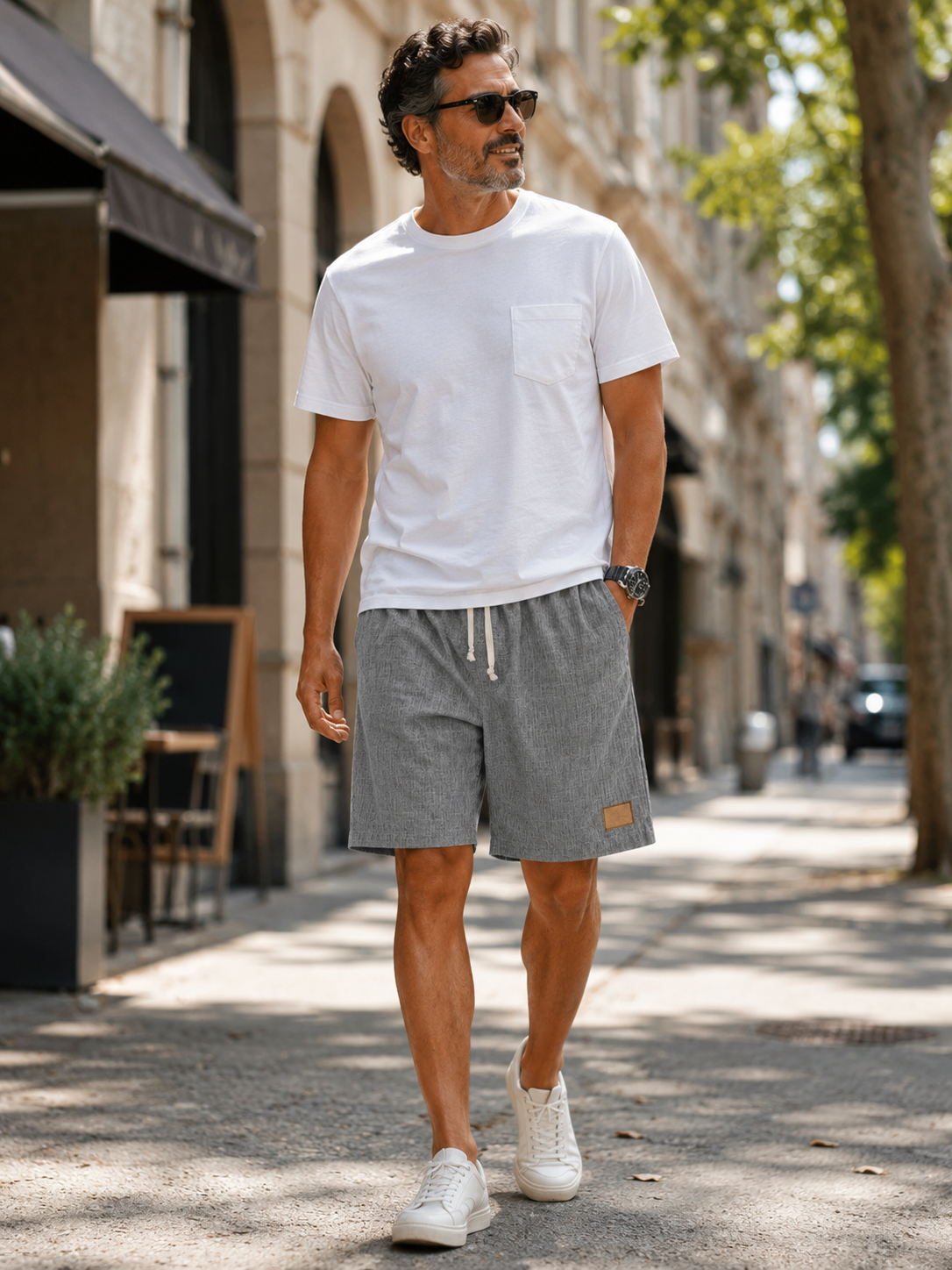 Lightweight Breathable Cotton Linen Shorts