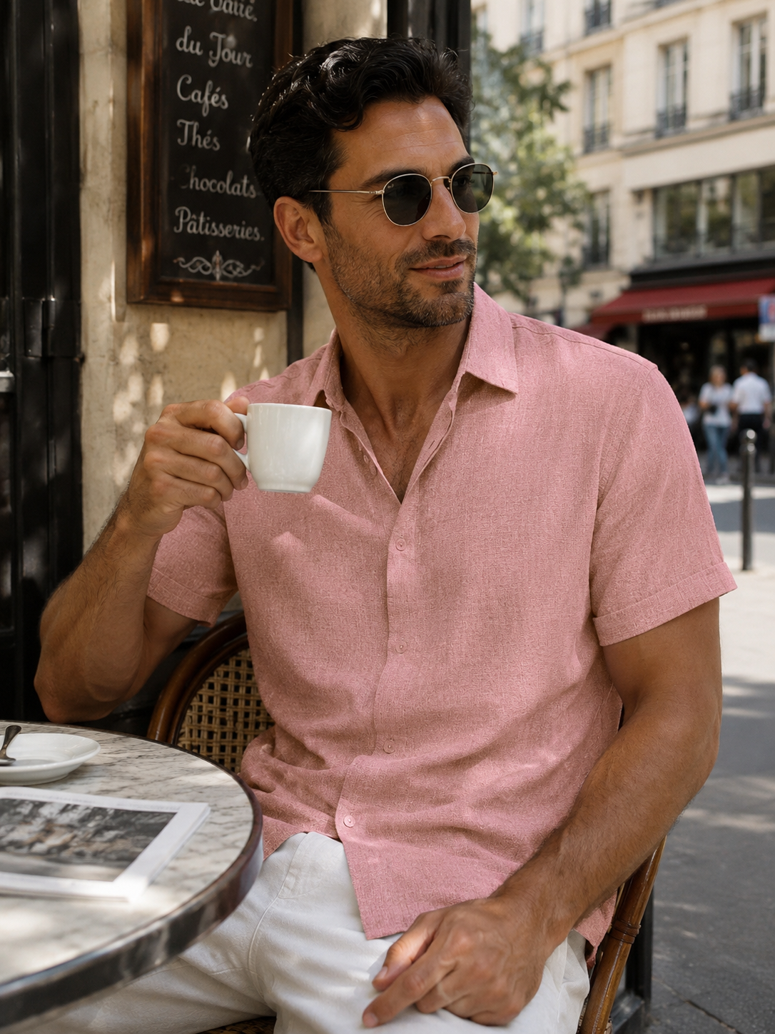 Lightweight Cotton Linen Short Sleeve Shirt