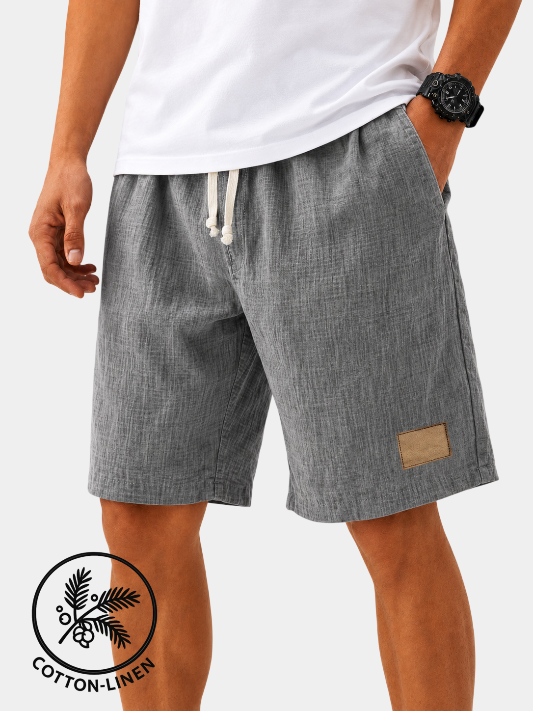 Lightweight Breathable Cotton Linen Shorts