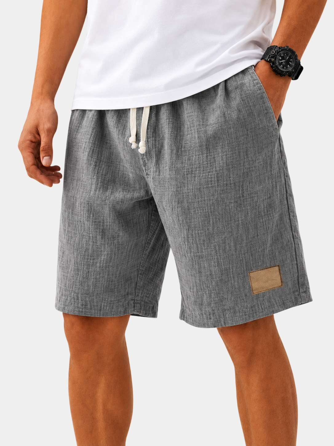 Lightweight Breathable Cotton Linen Shorts