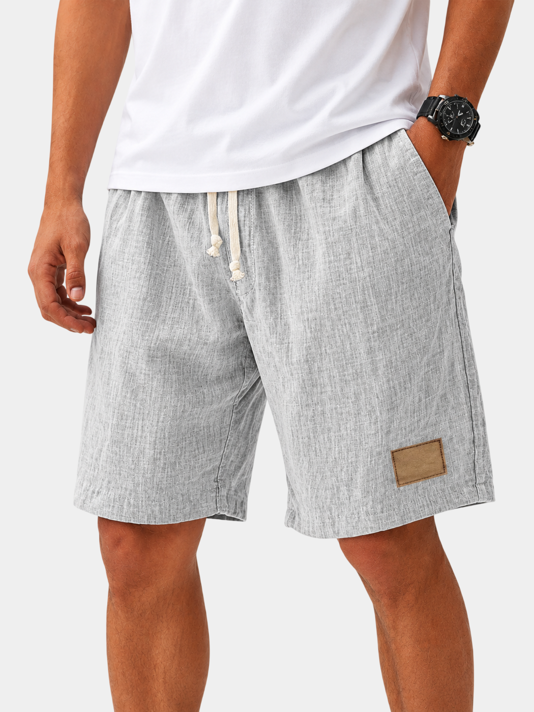 Lightweight Breathable Cotton Linen Shorts