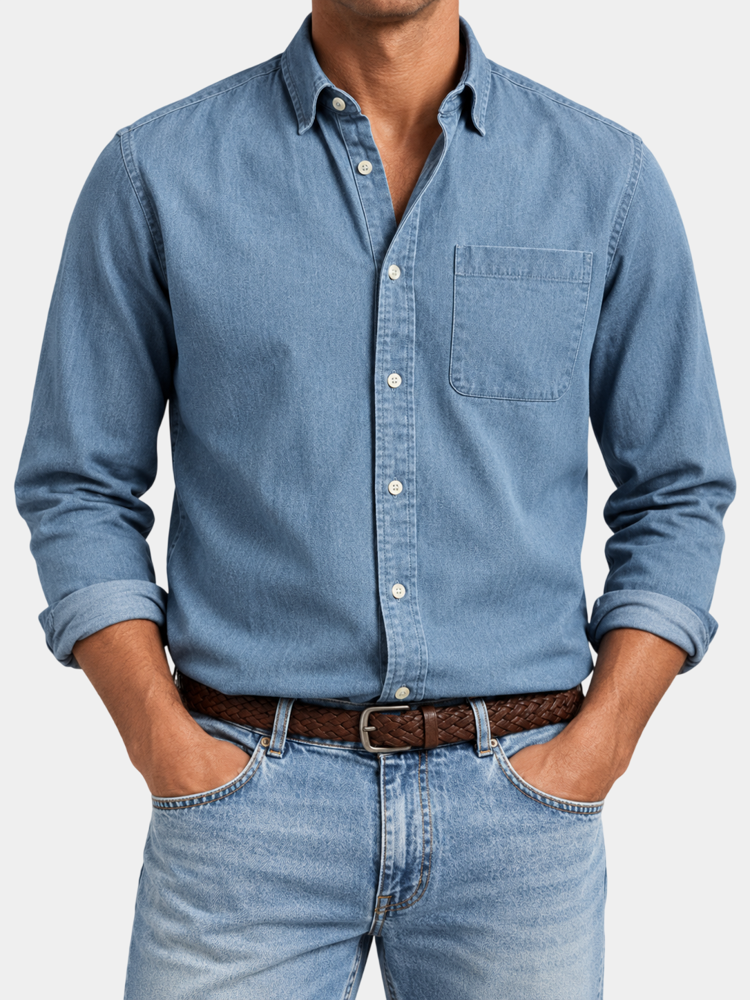 Premium 100% Cotton Vintage Long Sleeve Shirt
