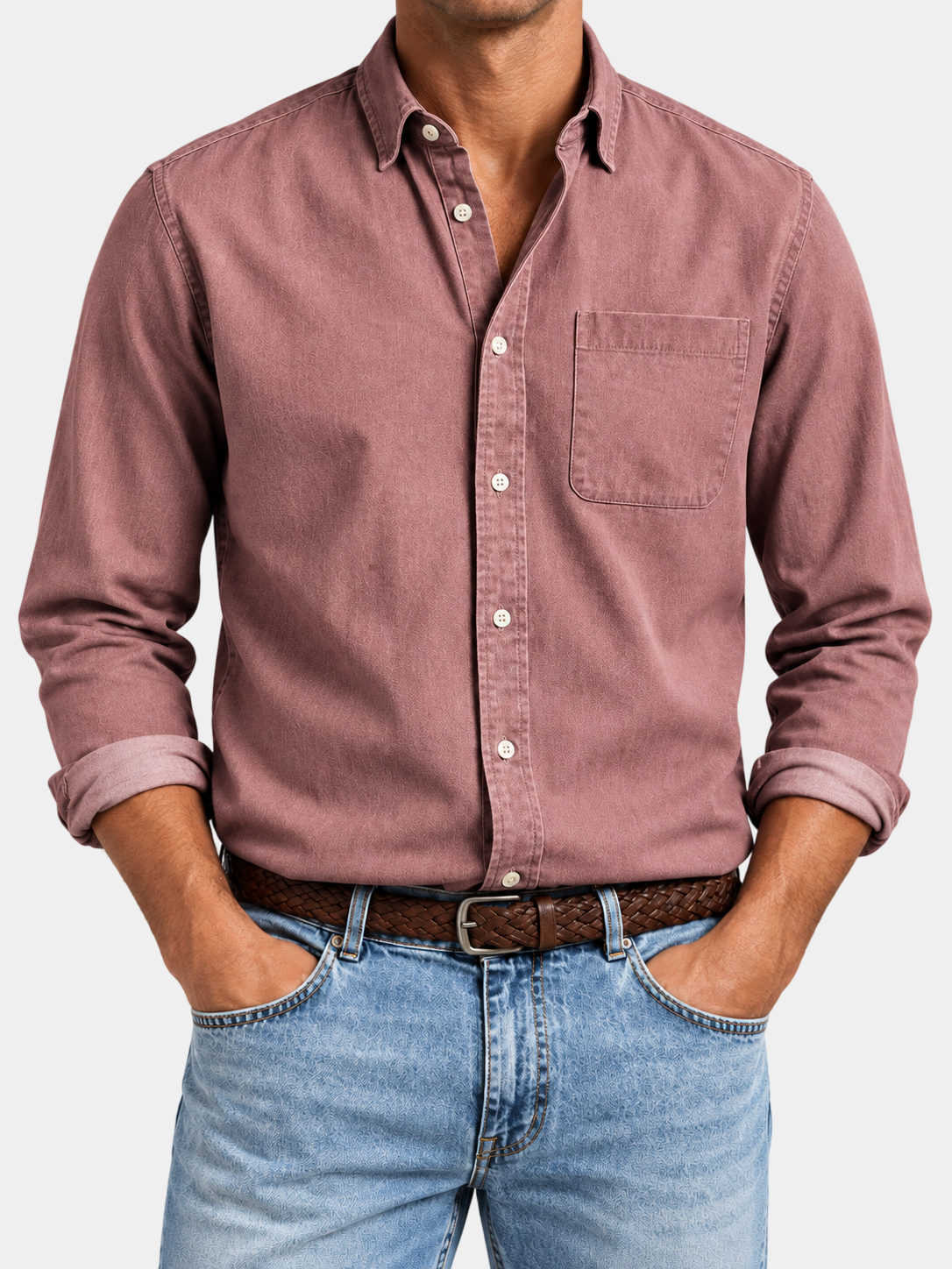 Premium 100% Cotton Vintage Long Sleeve Shirt