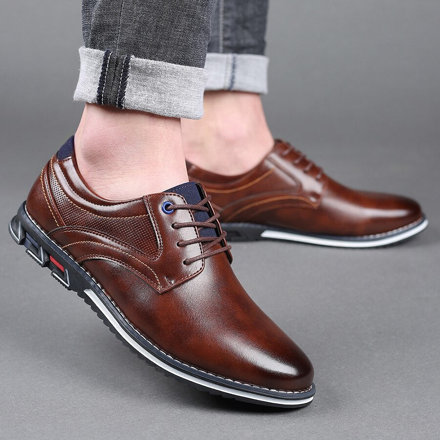 Men's Comfortable Leather Walking Office Shoes