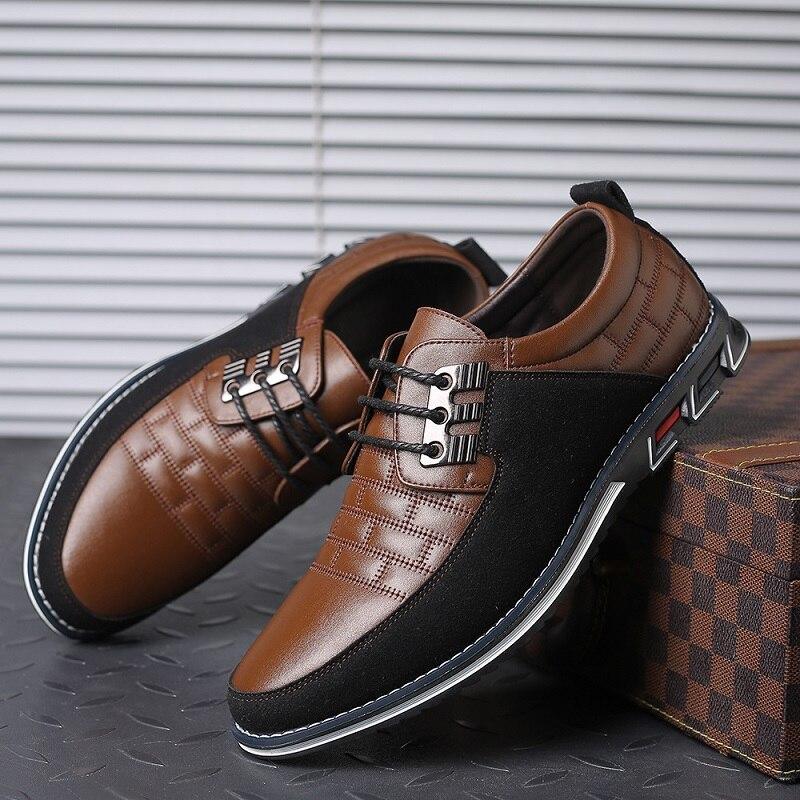 Ckesemen Premium Casual Leather Walking Office Shoes