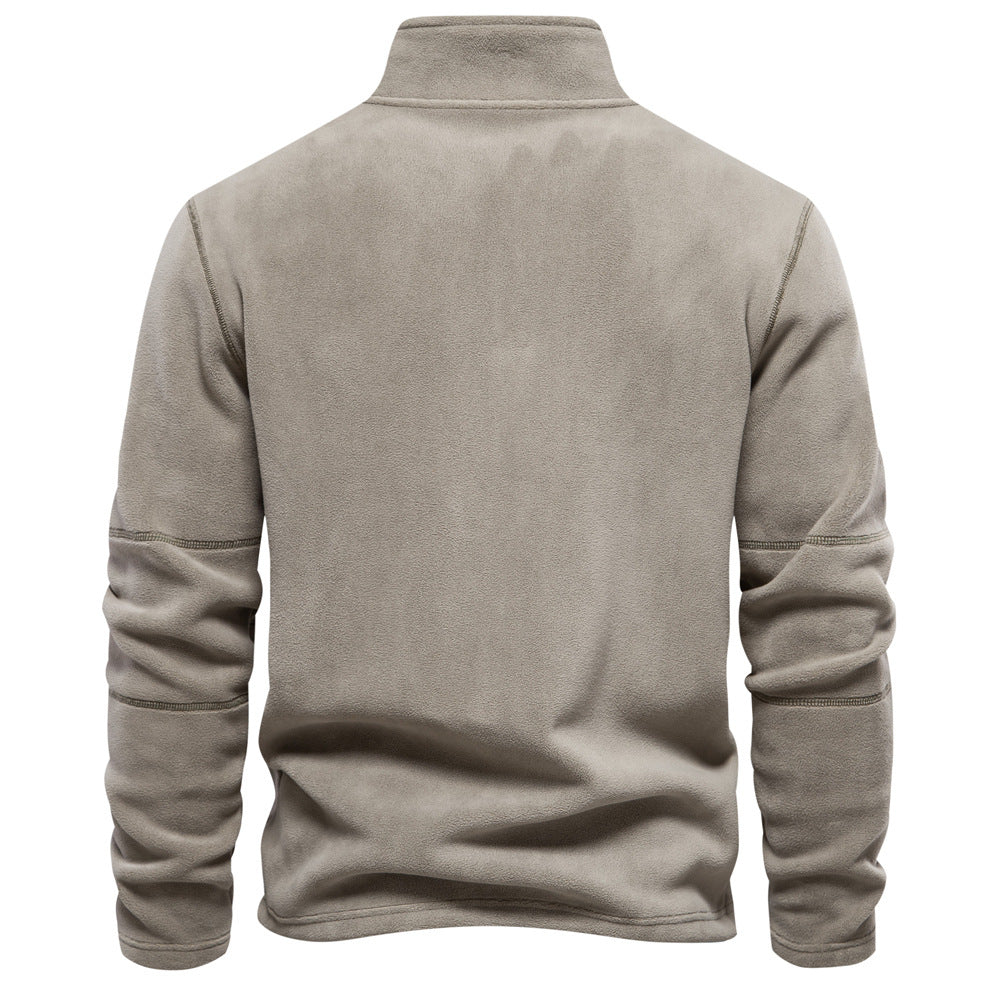 Men's Corduroy Half zipper Classic-Fit Sweatshirt