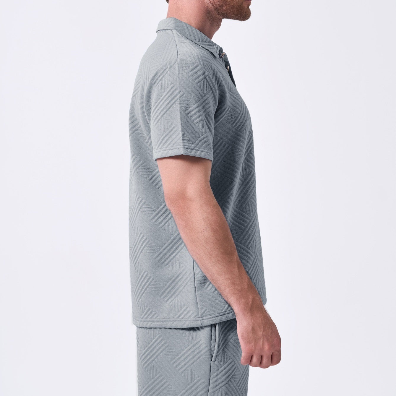 Men's 2 Pieces Outfits Summer Suit, Short Sleeve Tracksuit Polo Shirt & Shorts set