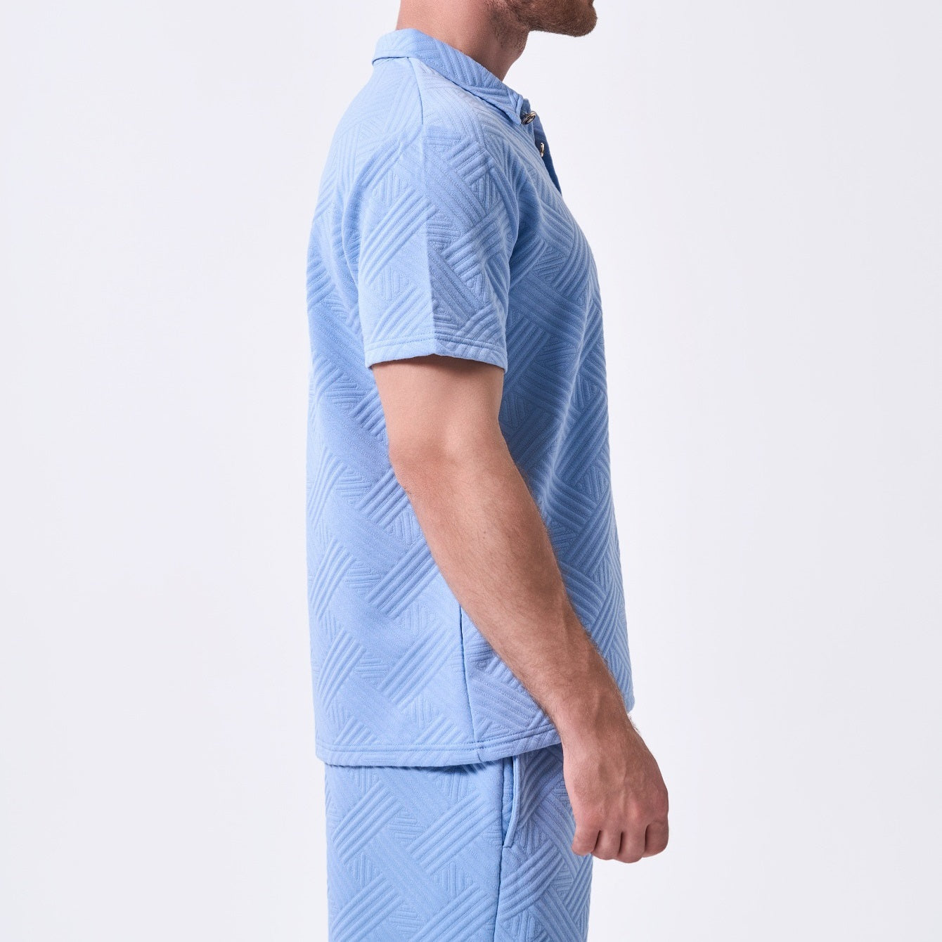 Men's 2 Pieces Outfits Summer Suit, Short Sleeve Tracksuit Polo Shirt & Shorts set