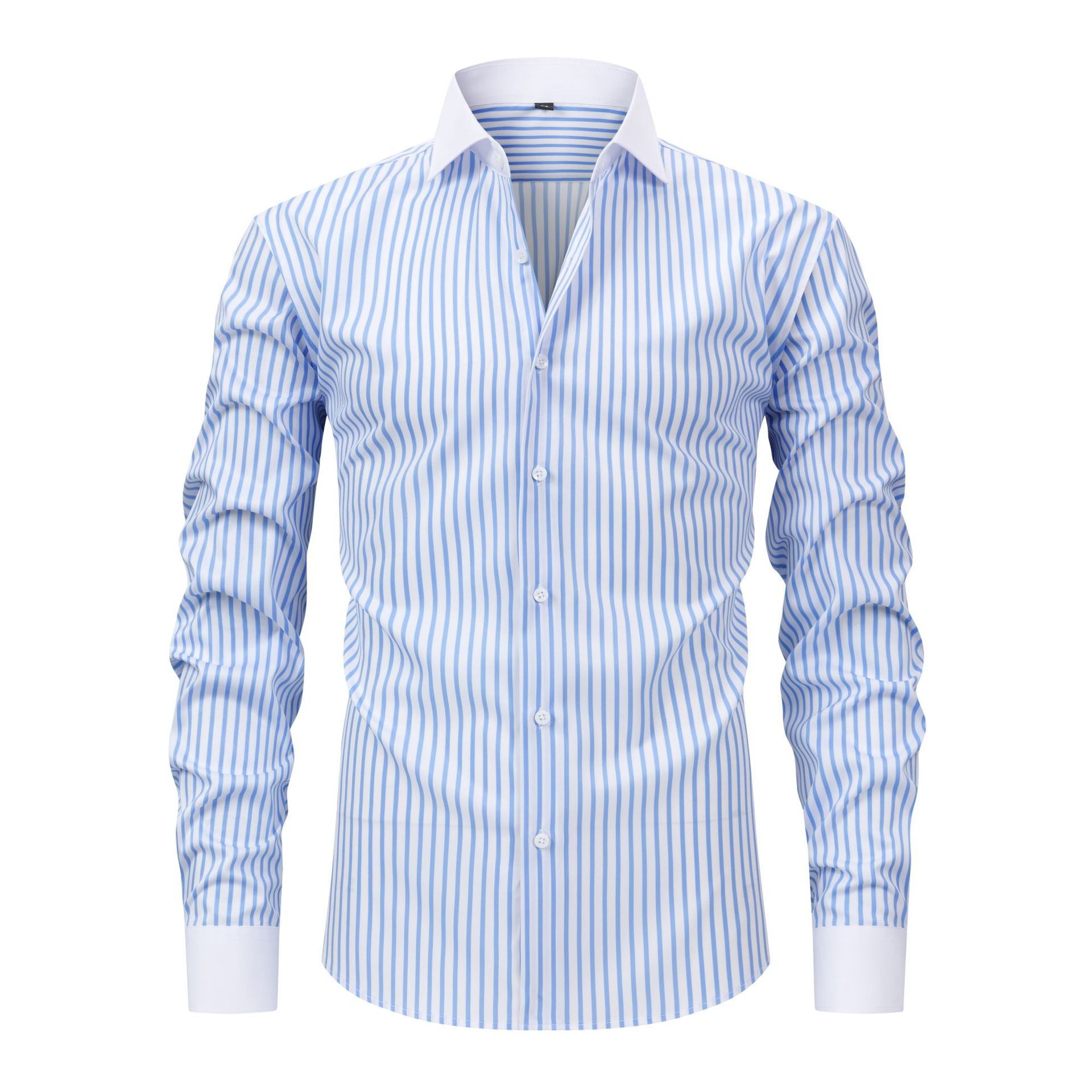 Men's Premium Anti-wrinkle Elastic Stripe Shirt