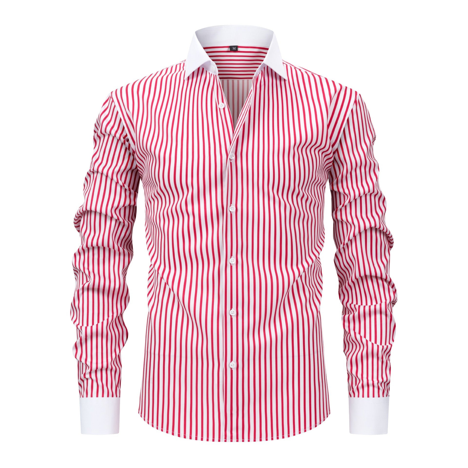 Men's Premium Anti-wrinkle Elastic Stripe Shirt