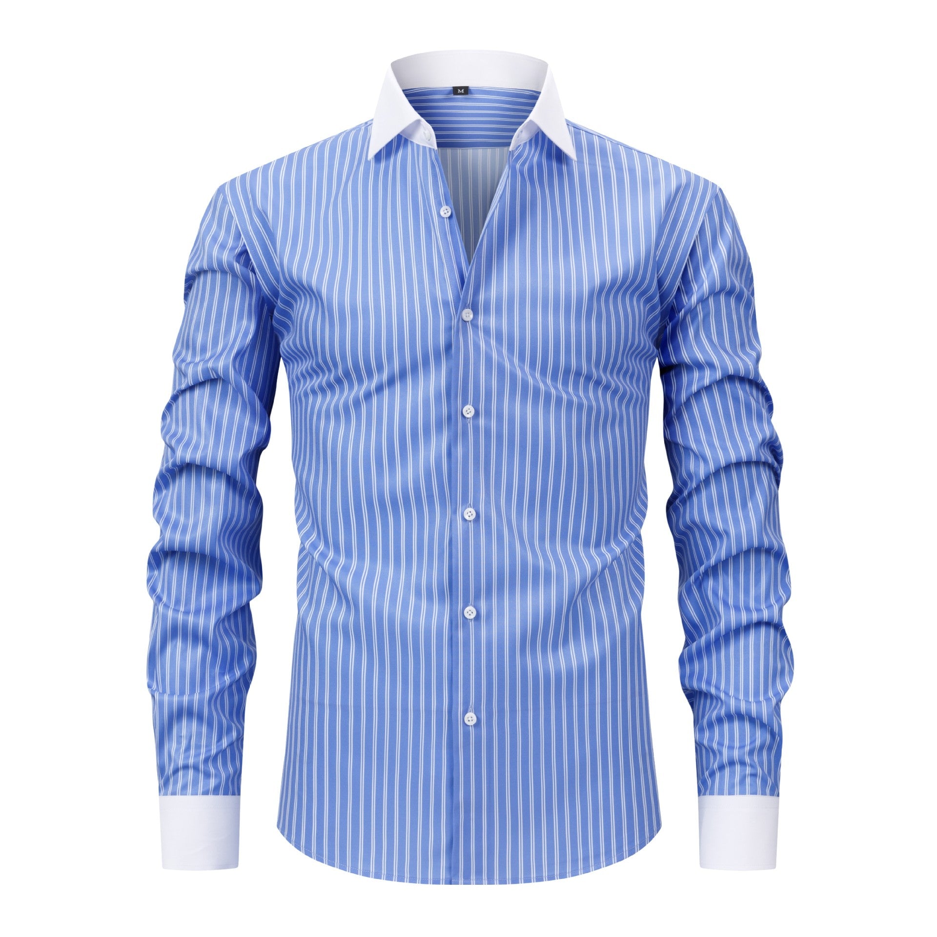 Men's Premium Anti-wrinkle Elastic Stripe Shirt