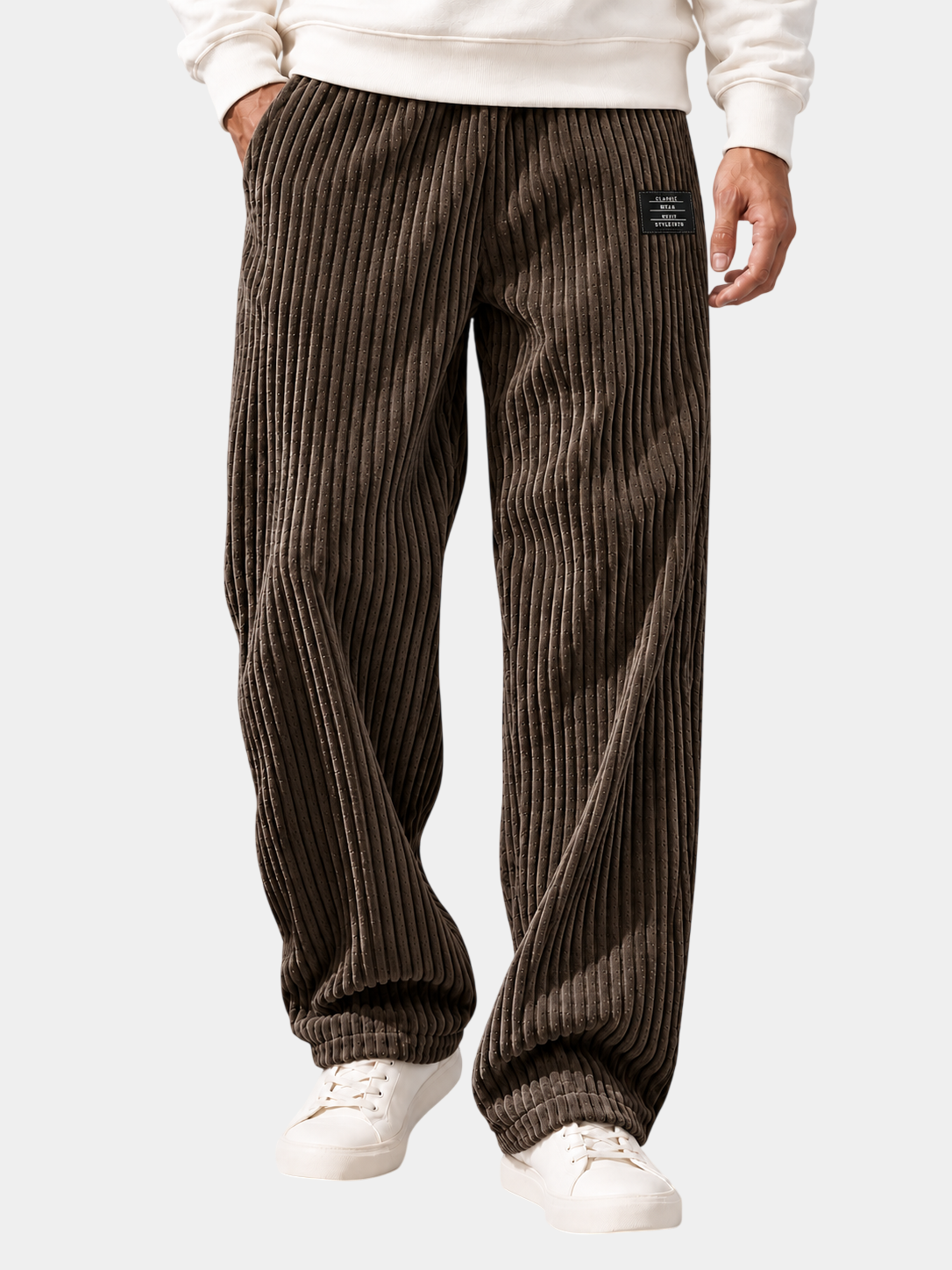 Relaxed Fit Thick Wide-Wale Corduroy Pants
