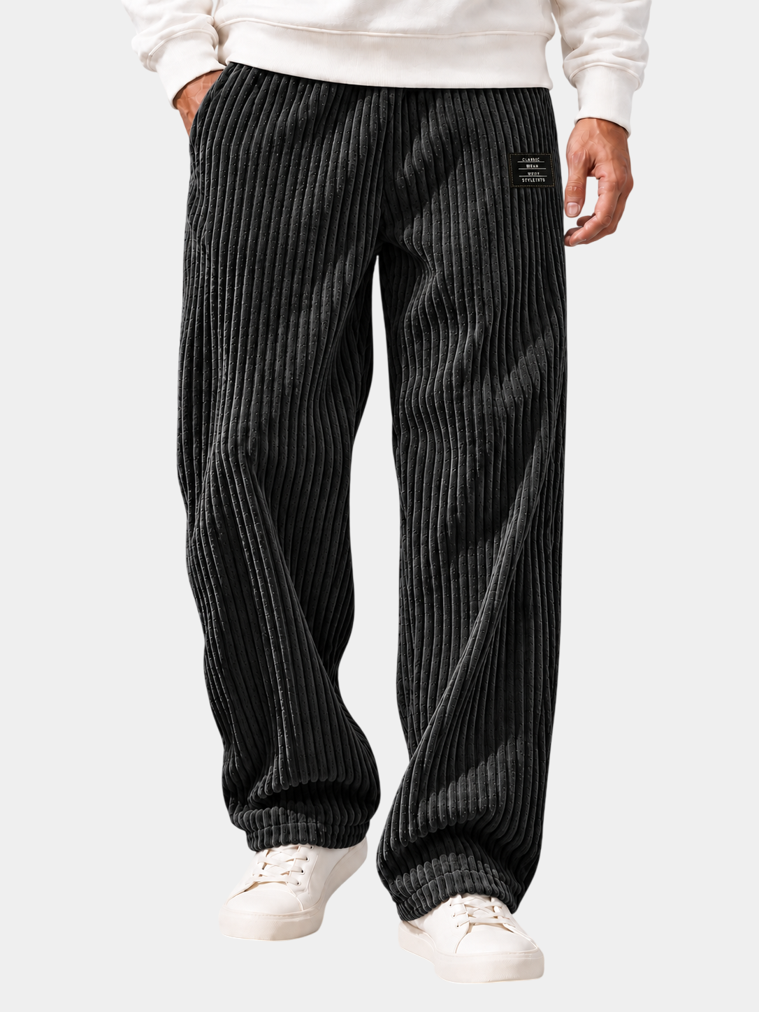 Relaxed Fit Thick Wide-Wale Corduroy Pants