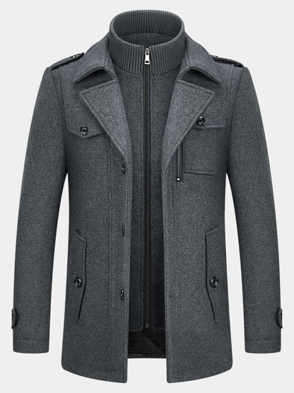 Ckesemen Double Layer Wool Coat