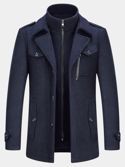 Ckesemen Double Layer Wool Coat