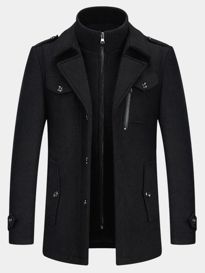 Ckesemen Double Layer Wool Coat