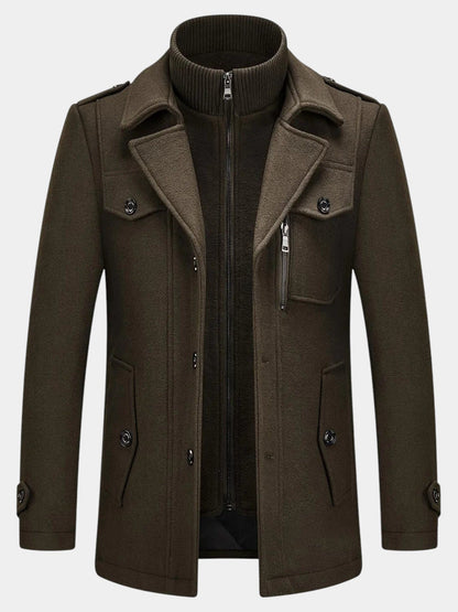 Ckesemen Double Layer Wool Coat