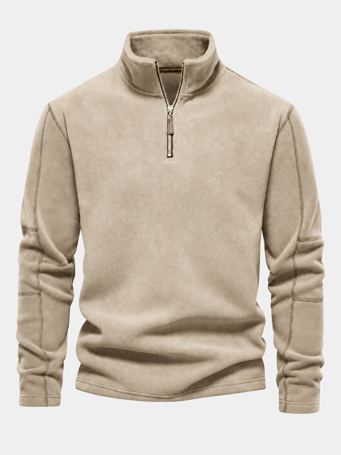 Premium Thick Stand Collar Polar Fleece Pullover