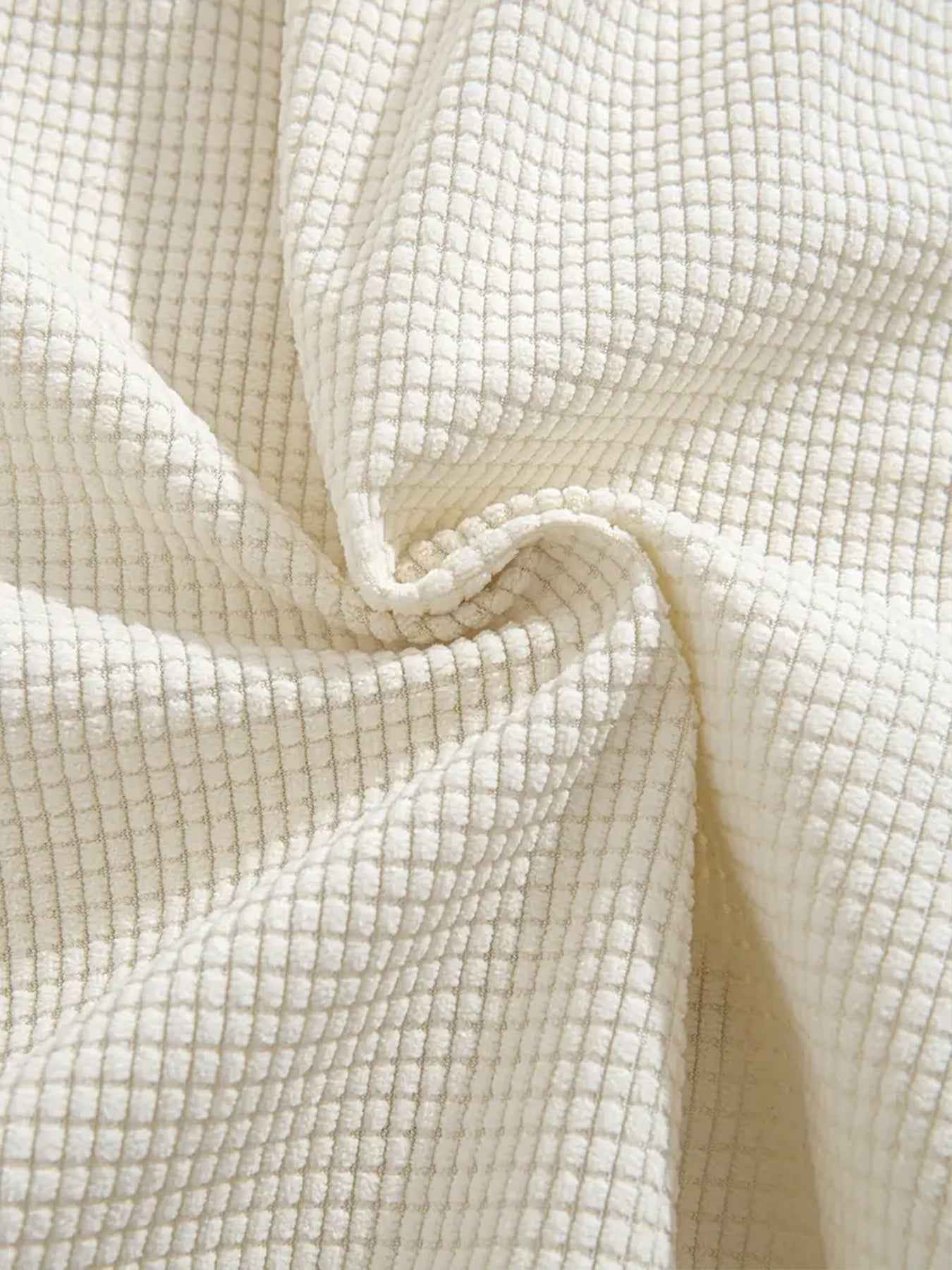 Waffle Textured Cotton-Blend Shorts